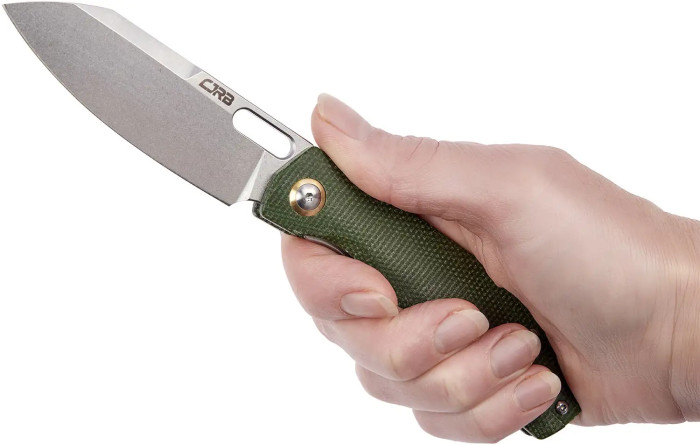 Нож CJRB Ekko, AR-RPM9 Steel, Micarta green  