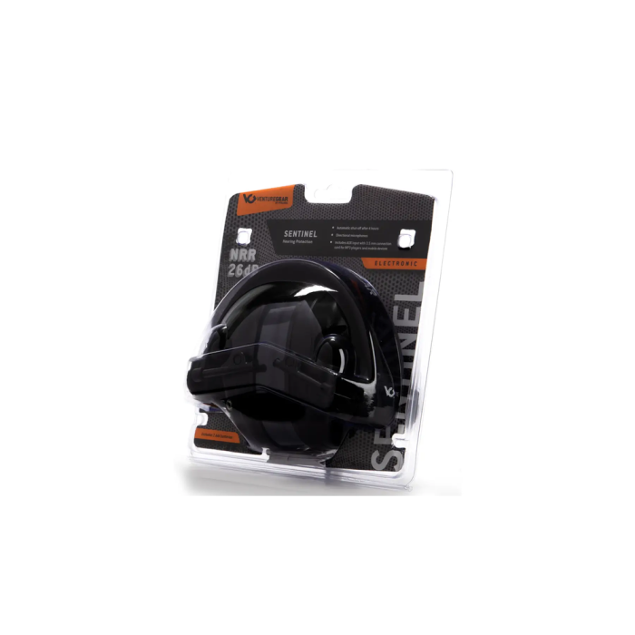 Активные наушники противошумные защитные Venture Gear Sentinel NRR 26dB (черные)  