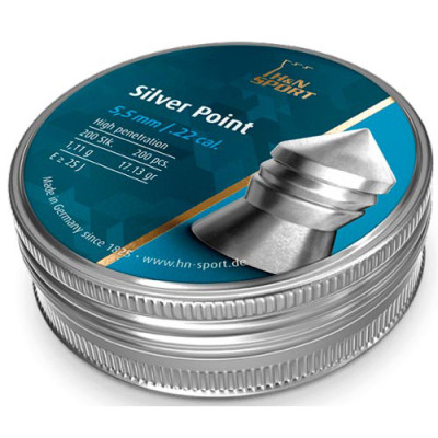 Пули пневматические H&amp;N Silver Point 55 мм 1,11г 200шт/уп (92345500003)
