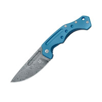 Нож Fox Desert Damascus Blue Titanium FX-521DLB