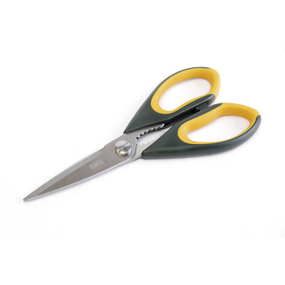 Ножницы СИЛА хозяйственные пластиковые ручки с резиновой вставкой 22,5 см
