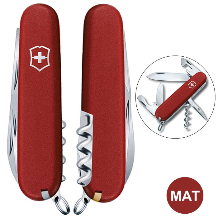 Складной нож Victorinox SPARTAN MAT красный матовый лак  