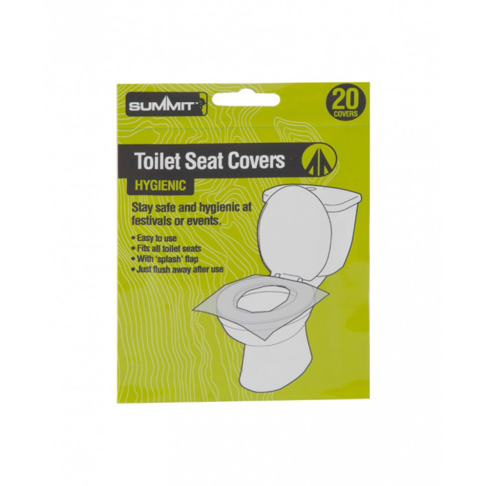 Накладки на унитаз Summit Festival & Camping Toilet Seat Covers 20 шт.  