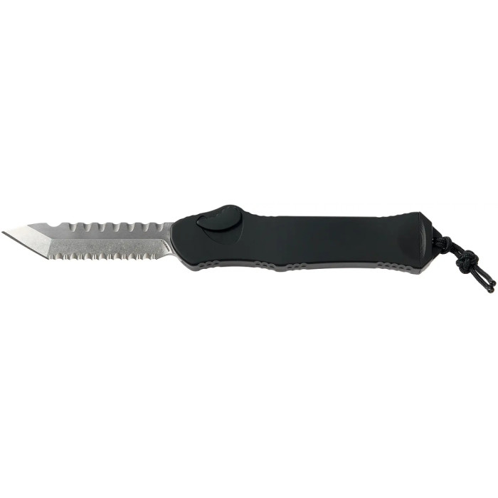 Нож Heretic Hydra Tanto Stonewash Serrated Black  