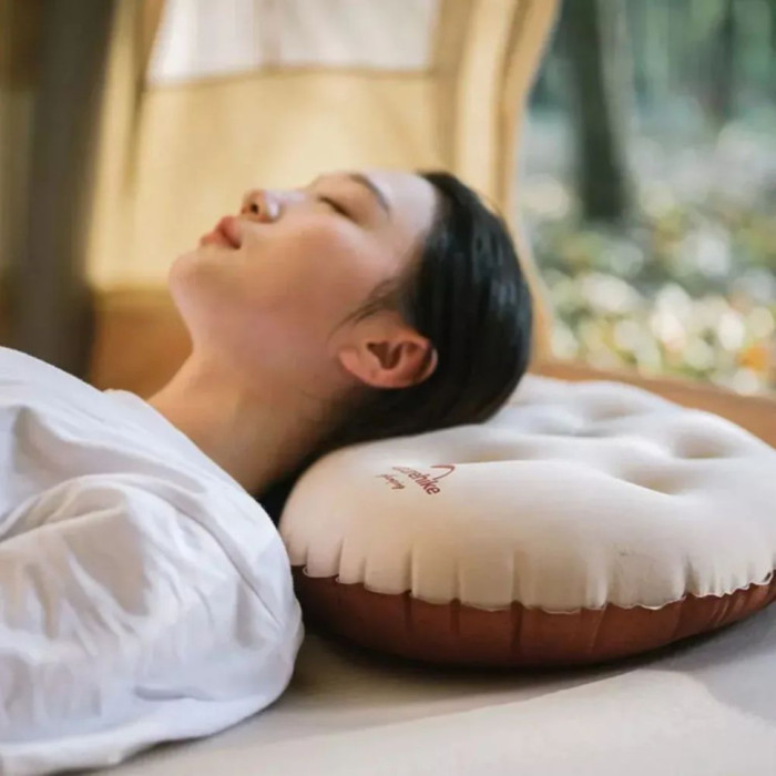 Подушка надувная бесшумная Naturehike CNH22DZ011, сиреневый  