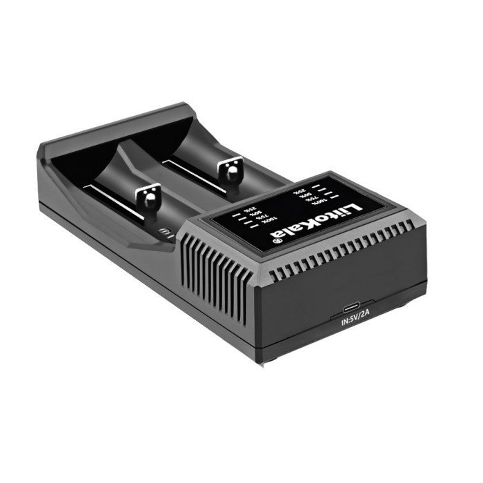 Зарядное устройство Liitokala Lii-C2, Ni-Mh/Li-ion/Li-Fe, Micro USB, LED  