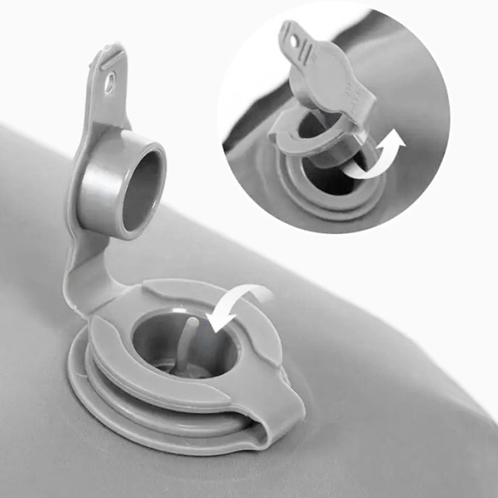 Матрас надувной двойной Naturehike NH19QD010, серый  