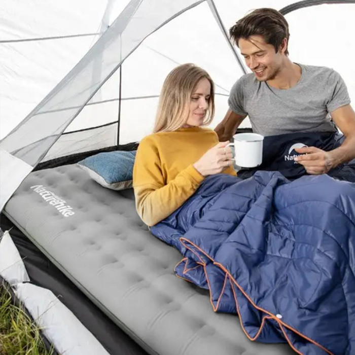 Матрас надувной двойной Naturehike NH19QD010, серый  