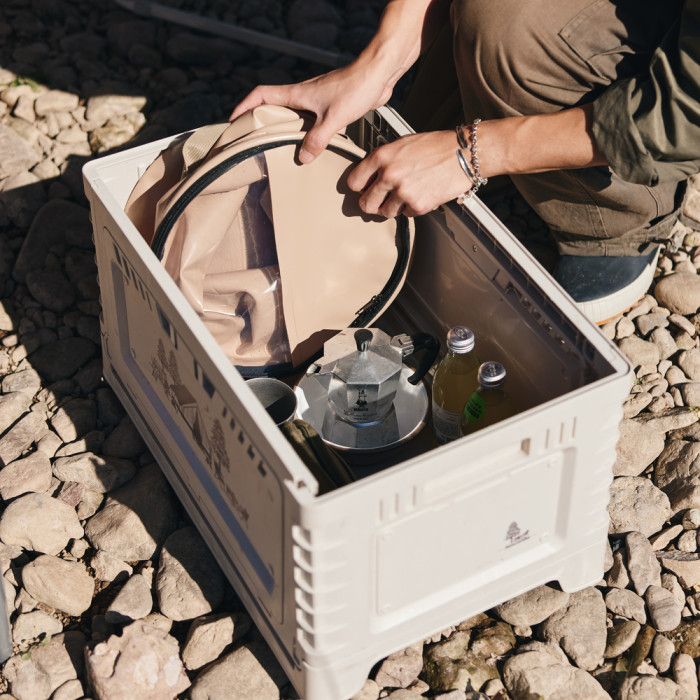 Складное ведро для воды из ЭВА Naturehike CNK2350CF010, 20л, бежевый  