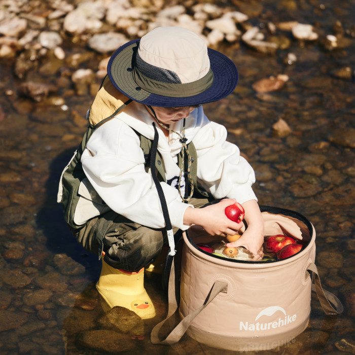 Складное ведро для воды из ЭВА Naturehike CNK2350CF010, 20л, бежевый  