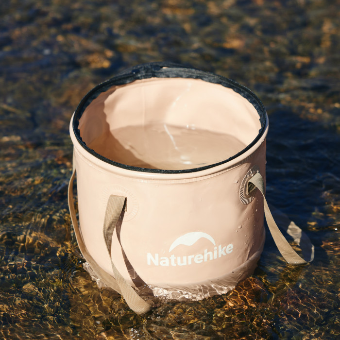 Складное ведро для воды из ЭВА Naturehike CNK2350CF010, 20л, бежевый  