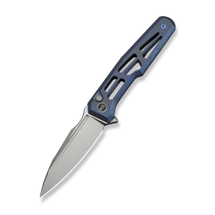 Нож складной туристический Weknife Dressytak (8.6 см) Bohler M390 / Titanium синий  
