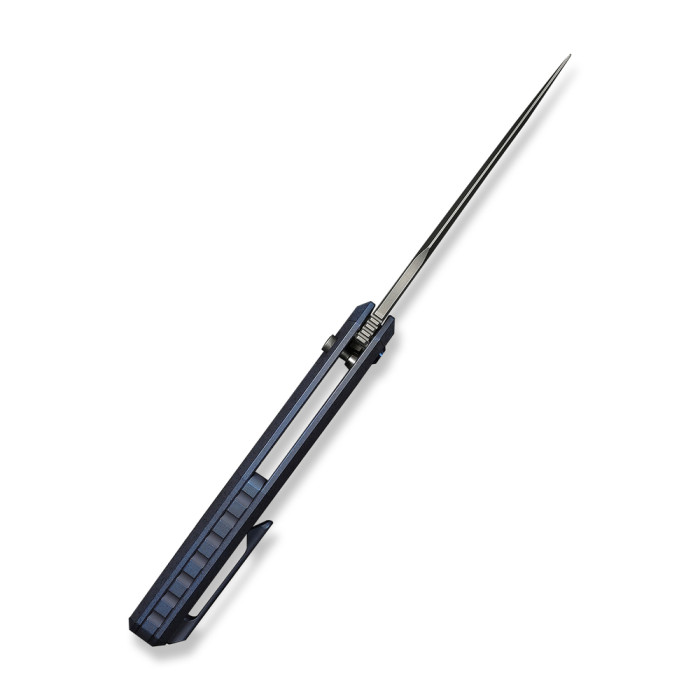 Нож складной туристический Weknife Dressytak (8.6 см) Bohler M390 / Titanium синий  