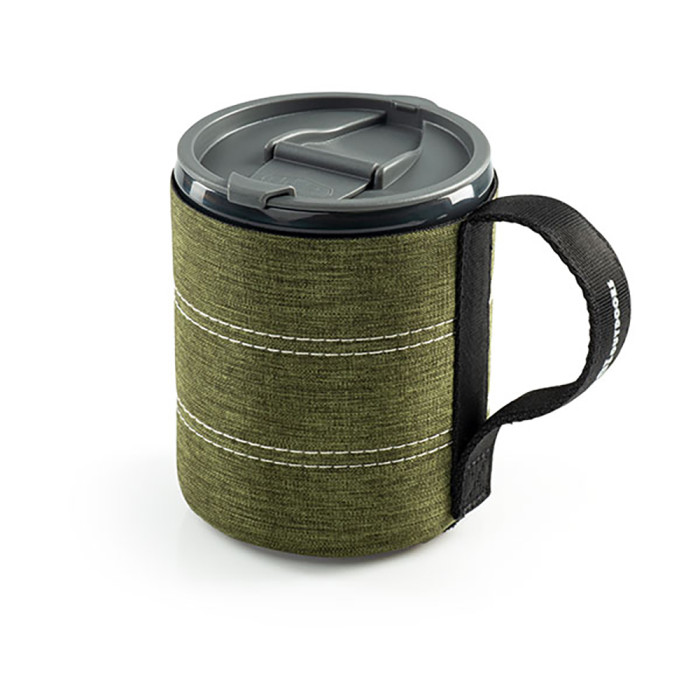 Чашка с неопр. защитой GSI Outdoors Infinity Bacpacker Mug (зеленое)  