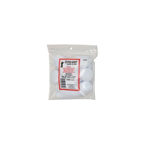 Патч для чистки Pro-Shot 6mm-.30 Cal. - 1 1/2", круглые, 300 шт/уп, хлопок 