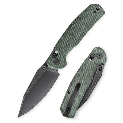 Нож Trivisa Hornet-04G, 14C28N, Микарта, Зеленый (JM01-GM-14)