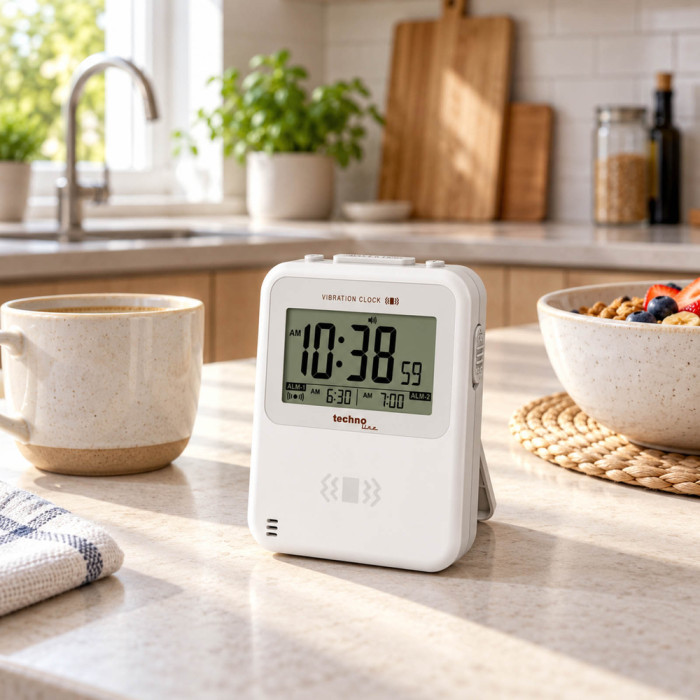 Часы настольные Technoline Vibro WT350 White (WT350)  