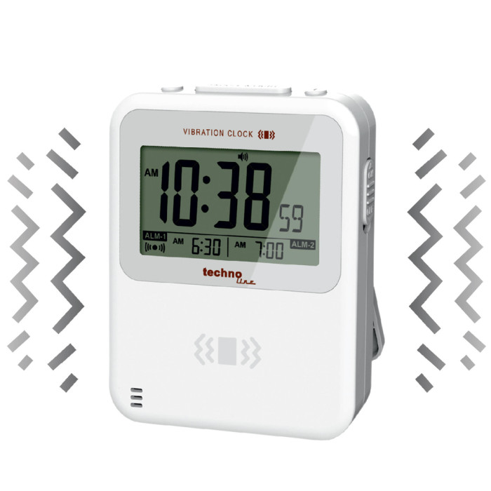 Часы настольные Technoline Vibro WT350 White (WT350)  