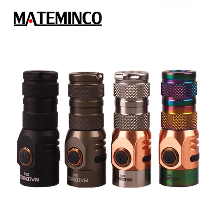 Фонарь Mateminсo S02 1600LM Mini LED, серебристый  