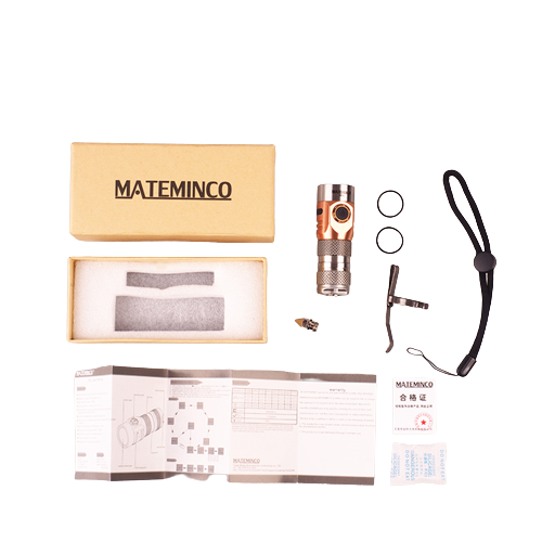 Фонарь Mateminсo S02 1600LM Mini LED, серебристый  