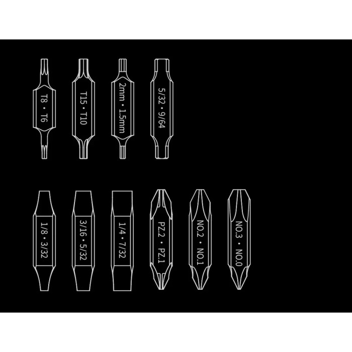 Набор бит для NexTool Flagship Captain и Pocket tool  