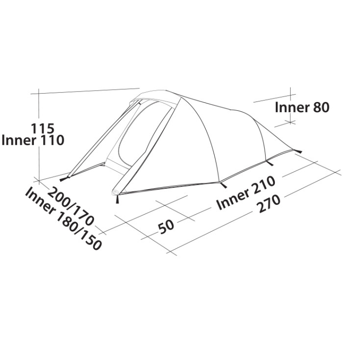 Палатка Easy Camp Energy 300 Rustic Green (120389)  