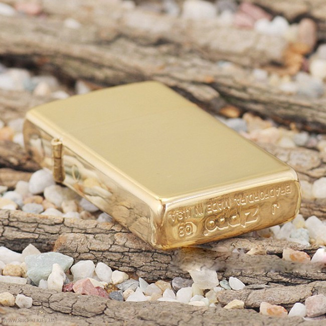 Зажигалка Zippo SLIM HIGH POLISH BRASS 1654B  
