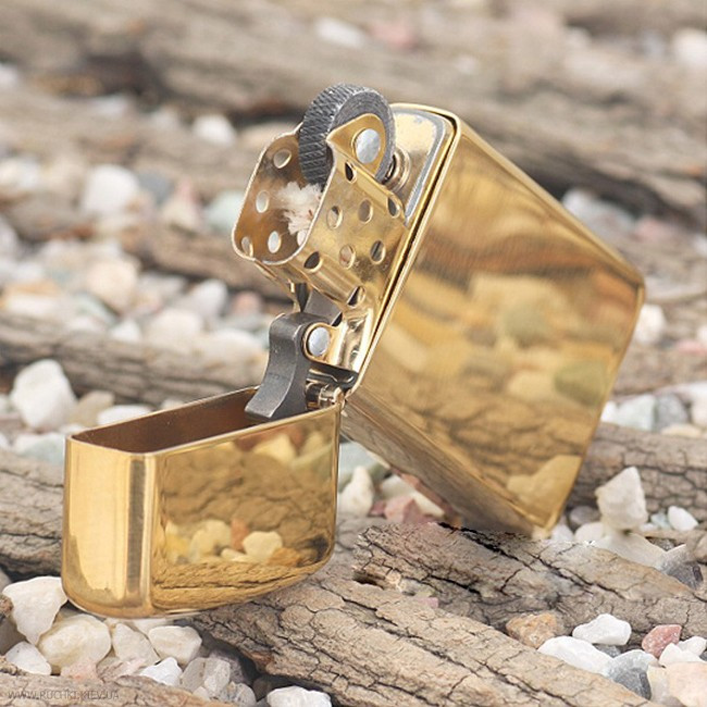 Зажигалка Zippo SLIM HIGH POLISH BRASS 1654B  
