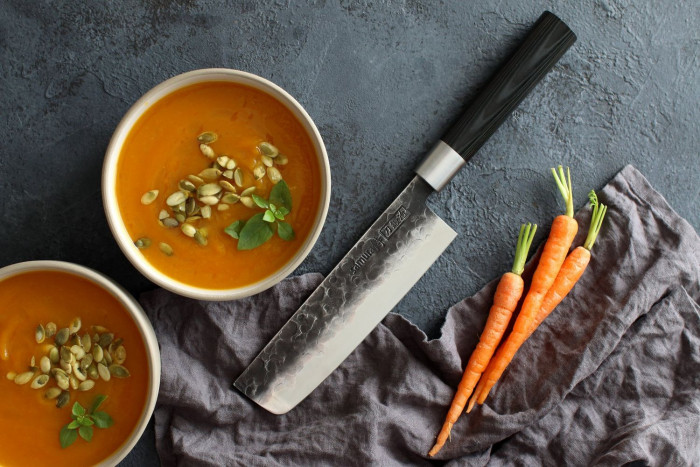 Нож кухонный Samura Blacksmith овощной Накири, 168 мм, SBL-0043  