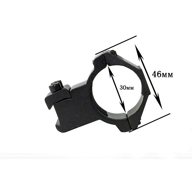 Крепление на оружие для фонаря 30mm Ring Double (Байонет 9 мм)