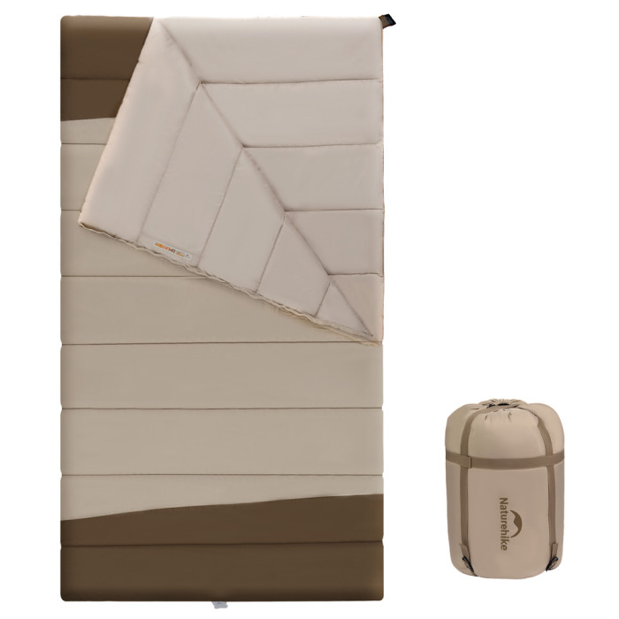 Спальный мешок двухместный Naturehike CNK2300019, коричневый  