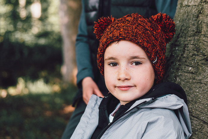 Детская водонепроницаемая шапка DexShell с бубонами DH572, оранжевый  