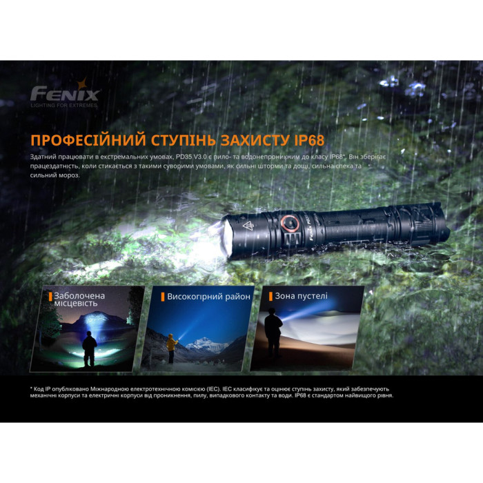 Фонарь Fenix PD35 V3.0 (Luminus SFT40, ANSI 1700 лм)  