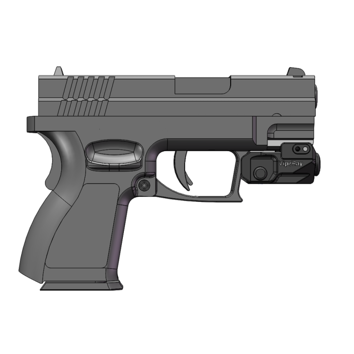 Лазерный целеуказатель Vector Optics Viperay Scrapper пистолетный красный лазер  