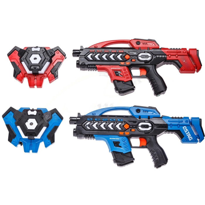 Набор лазерного оружия Canhui Toys Laser Guns CSTAG (2 пистолета + 2 жилета) 
