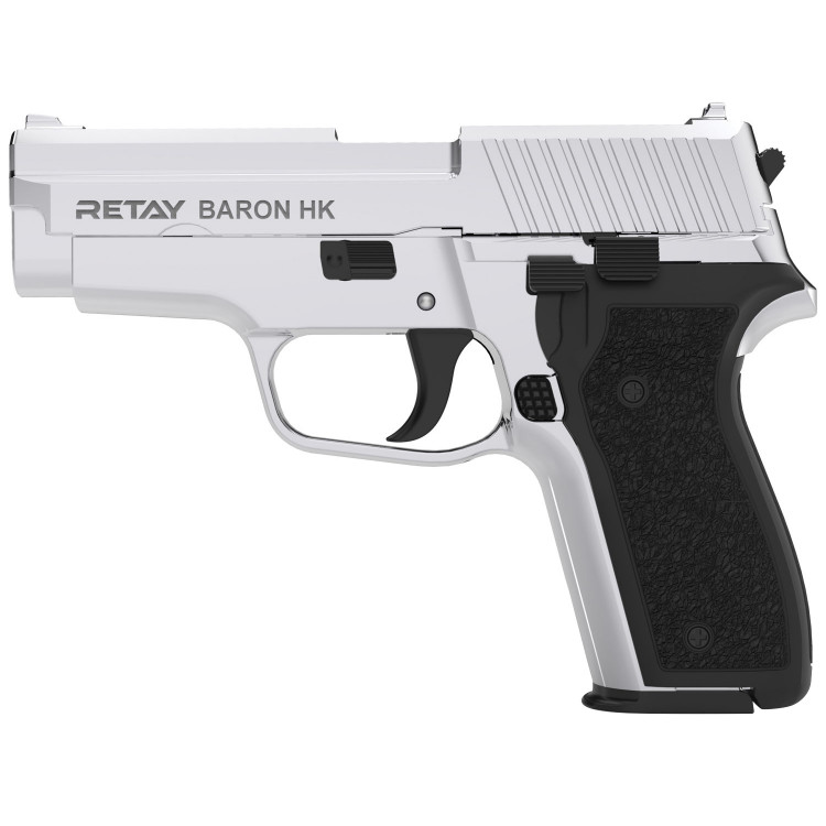 Пистолет стартовый Retay Baron HK 9мм nickel (B120361N) 