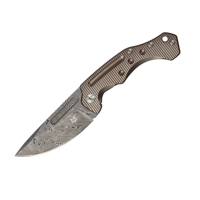 Нож Fox Desert Damascus Bronze Titanium FX-521DRB  