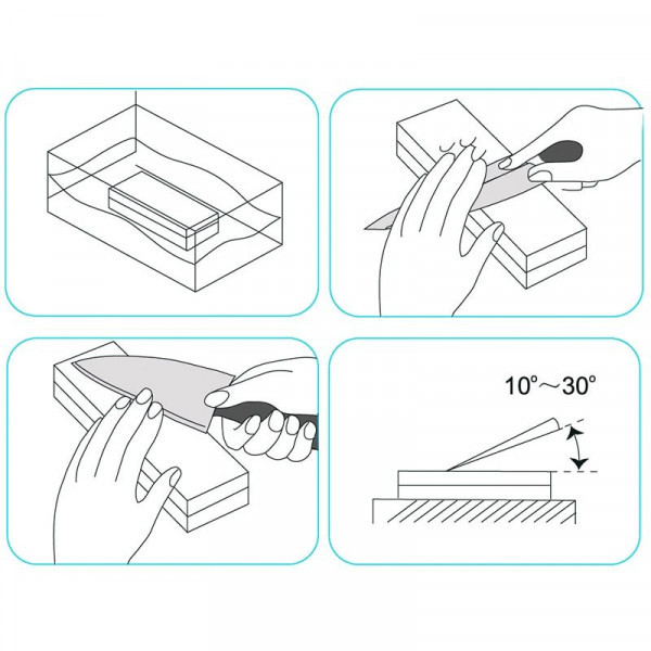Точильный камень Risam Large RW252-B зернистость 2000,5000 водный (RW252-B)  