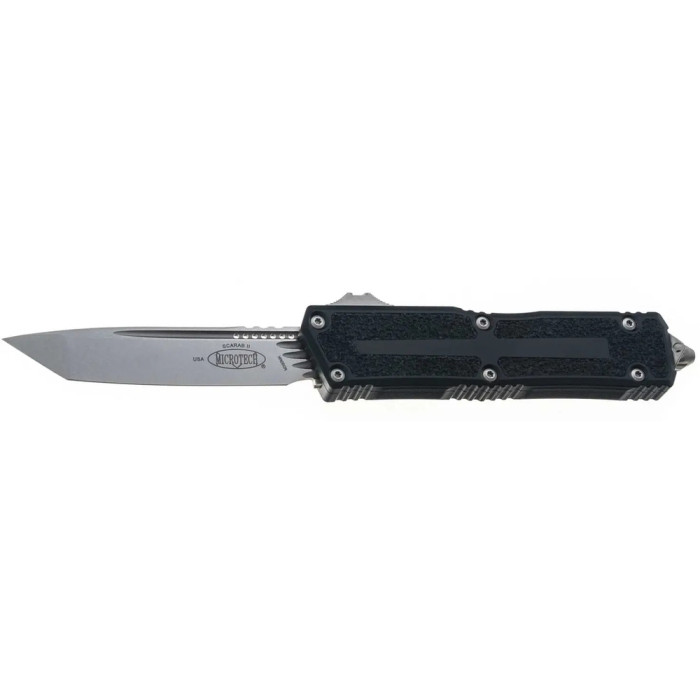 Нож Microtech Scarab II GEN III T/E Stonewash Standard Black black  