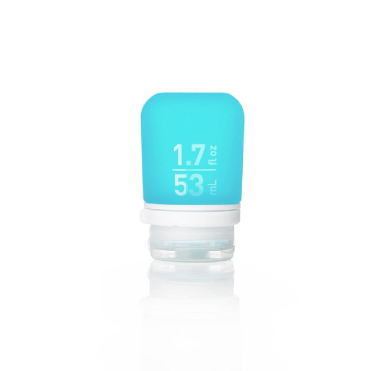 Силиконовая бутылочка Humangear GoToob+ Small, голубой 