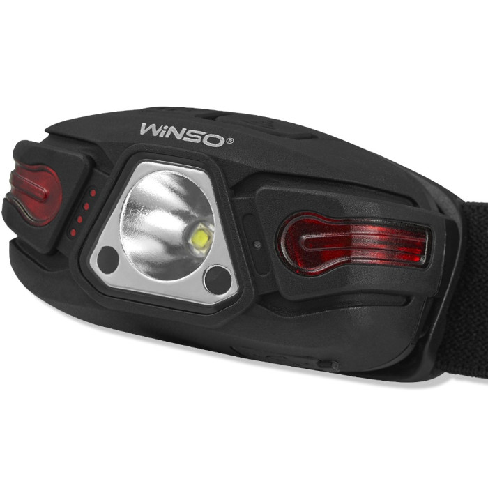 Фонарь налобный Winso 250Lm, 5W LED, 850mAh, Sensor White/Red  