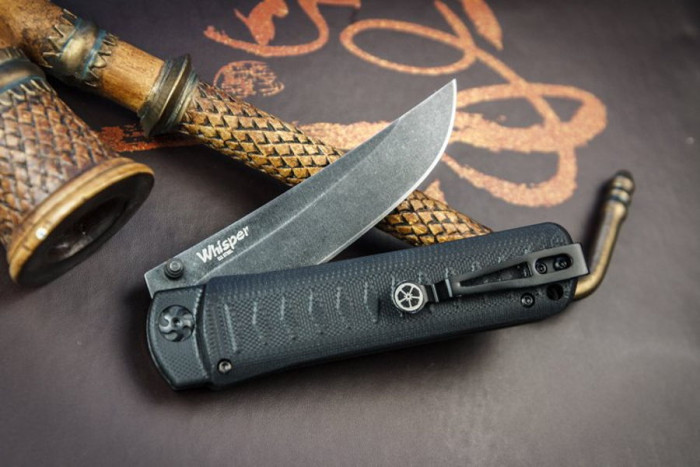Нож Kizlyar Supreme Whisper, сталь D2 stonewash, рукоять G10  