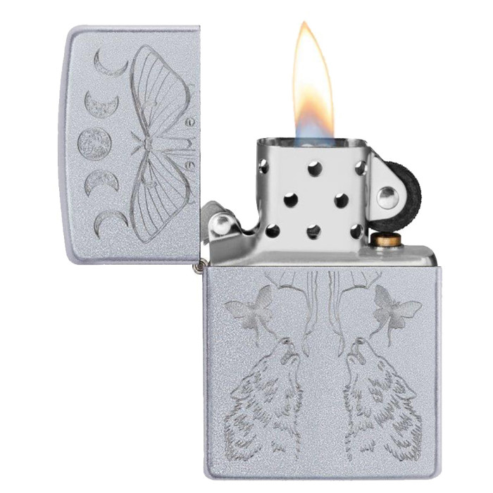 Зажигалка Zippo 205 21PFSPR Butterfly & Wolf Design (49591)  