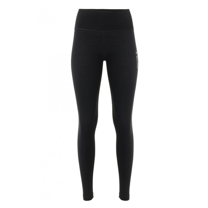 Термоштаны женские Aclima WarmWool 200 Longs High Waist высокая посадка Jet Black XS  