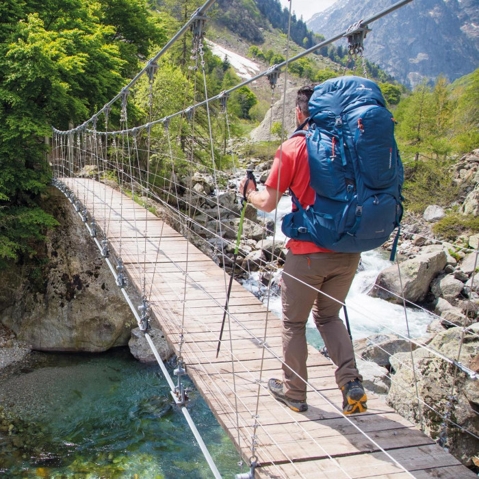Рюкзак туристический Ferrino Transalp 80 Blue/Yellow  