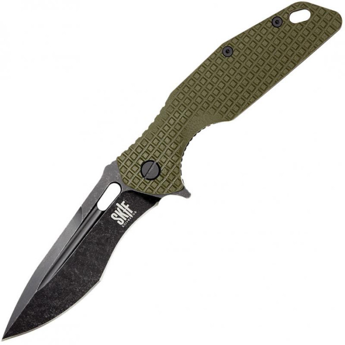Нож Skif Defender II Black Stonewash olive 423SEBG 