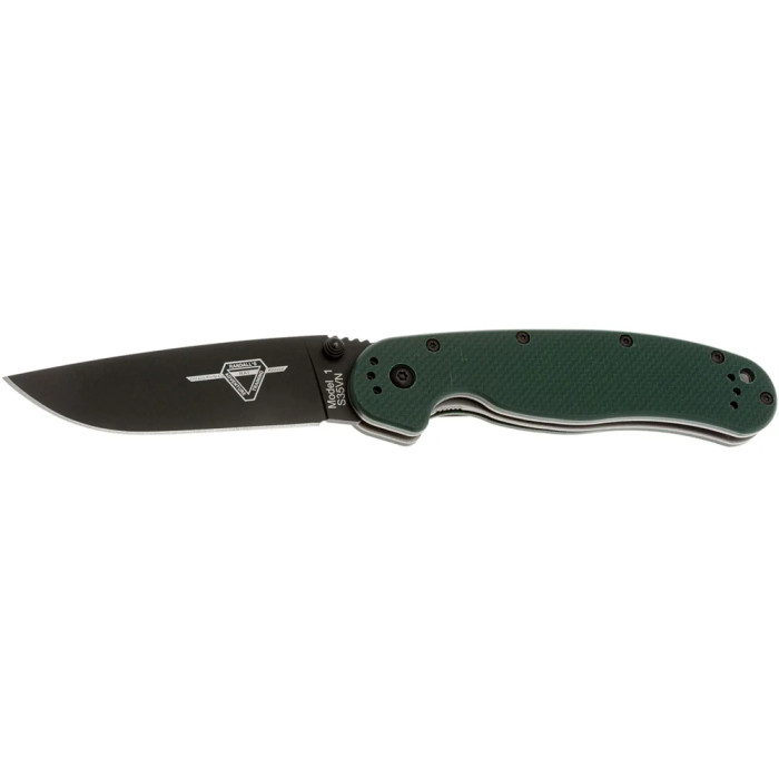 Нож Ontario Knife RAT I Linerlock G10 green  