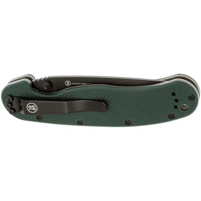 Нож Ontario Knife RAT I Linerlock G10 green  