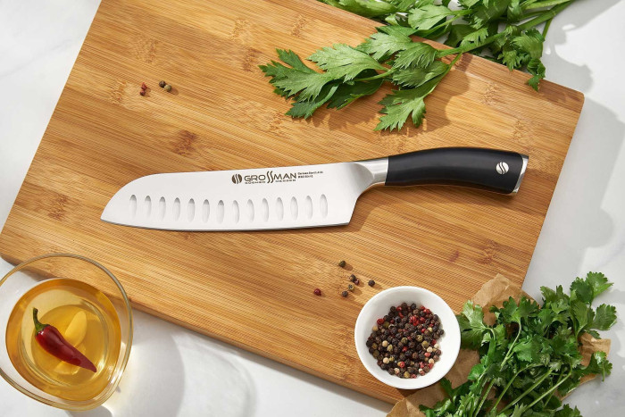 Кухонный нож Сантоку Grossman 003 PF  