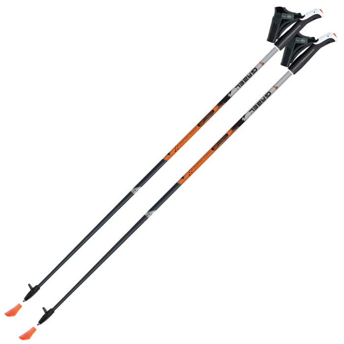Палки для скандинавской ходьбы Gabel X-1.35 Black/Orange 125 (7008361141250)  